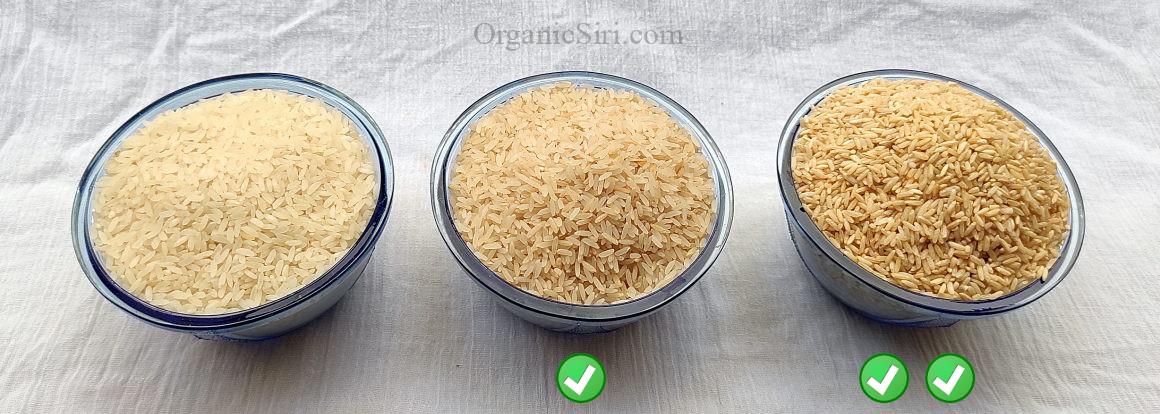 Organic brown rice with bran - a no brainer! 1 OrganicSiri Organic Brown Rice